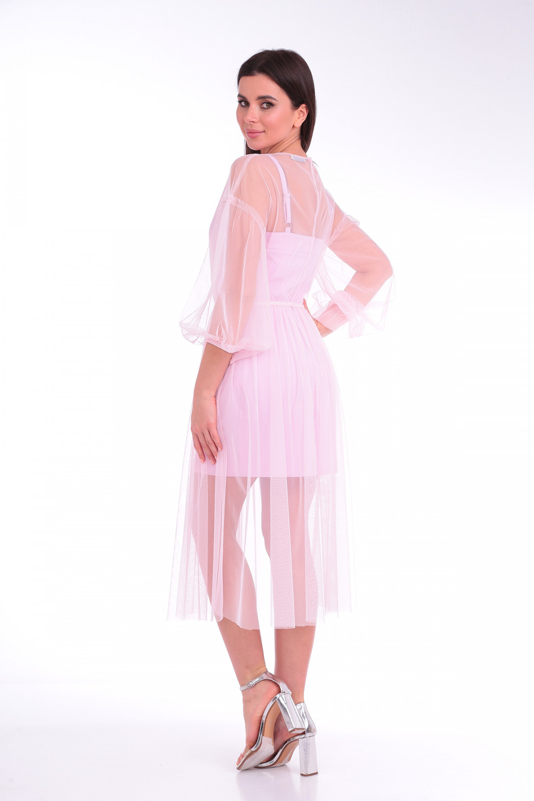 Платье Elga 01-749 розовый